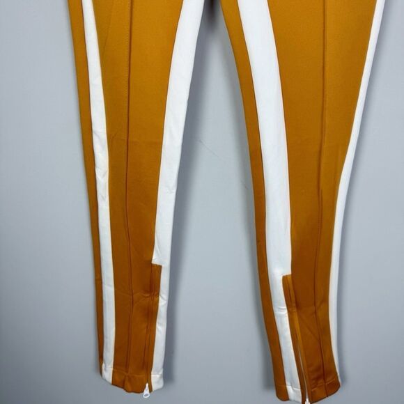 THE SET | Orange Track Pants Interior Exterior White Stripes Women’s Size Small - Picture 4 of 8